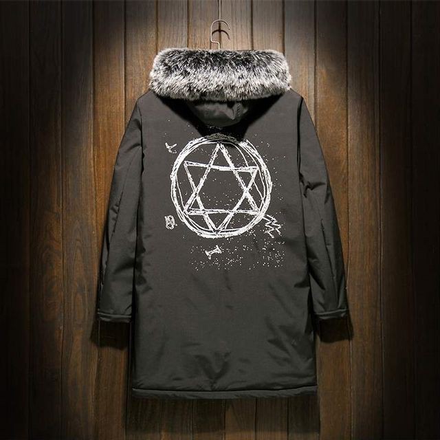 予約販売 ミリタリーコート アウター モッズコート フード付き フェイクファー バッグロゴ ミディアム丈 メンズ ブラック カーキ 防寒 お洒落 カジュアル ベーシック 秋冬 暖かい M L Xl Favoriteselect