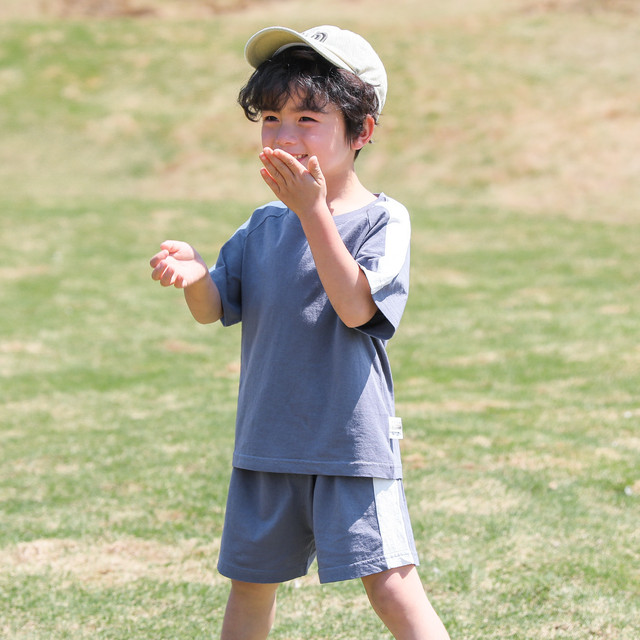 キッズ Tシャツ 半袖 半ズボン 子供服 セット上下2点 男の子 女の子 夏服 セール Passio