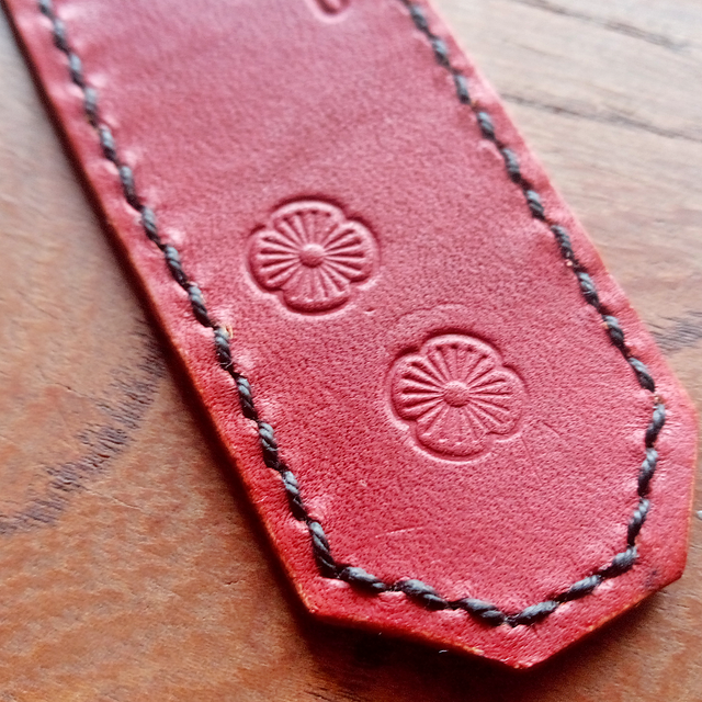 しおり ブックマーカー 本革 ヌメ革 サドルレザー Pwbm1dr 松工房