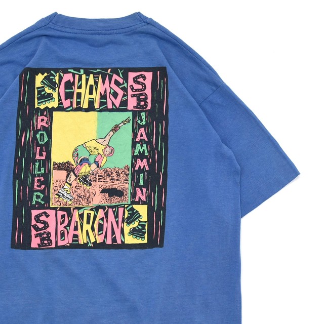 80's CHAMS De Baron print T-shirt Made in CANADA