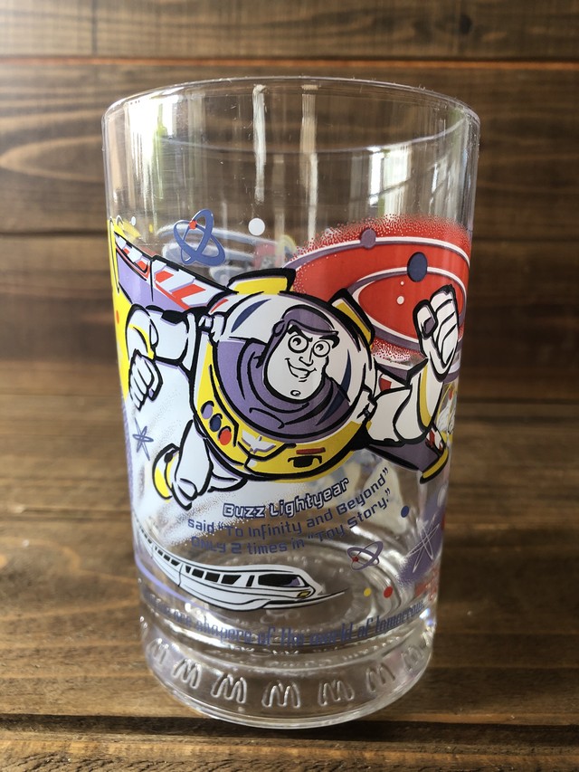 Walt Disney 100 Year Of Magic Mcdonald S Glass Buzzlightyear ウォルトディズニー 100周年 マクドナルド グラス バズライトイヤー Motorrock Kustomshop Fu Z Korner