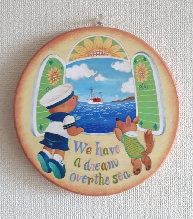 海のかなた トールペイント