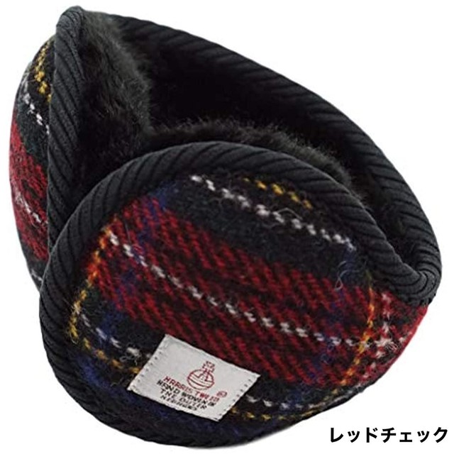 Jpcs ハリスツイード Harris Tweed イヤーマフ イヤーウォーマー 耳当て 裏ボア ふわふわ 防寒 寒さ対策 折畳み コンパクト おしゃれ 耳あて イヤーマフラー Az Japan Classic Store