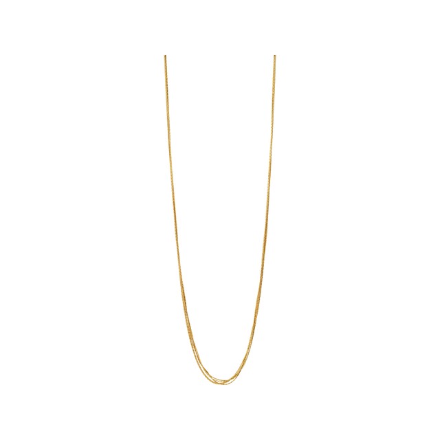 エッセンシャル 5連 シルクネックレス ¥44,000↓