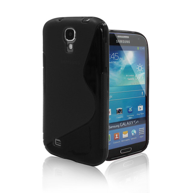 Galaxy4s ギャラクシー4s 携帯ケース Tpu素材 Sライン 黒 ほんわかshop