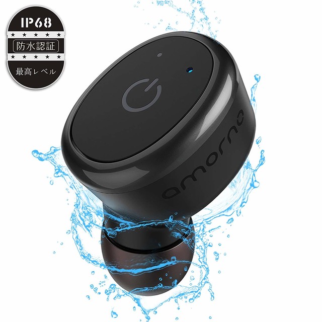 進化版bluetooth Ip68完全防水 Bluetooth イヤホン 片耳 完全