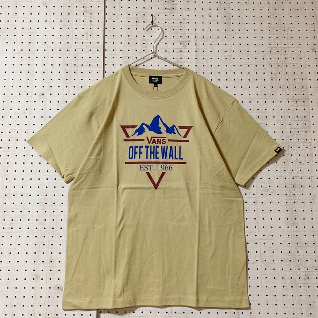Vans Mountain S S Tee Bge Tシャツ ブランド メンズ レディース 半袖 ブラック ホワイト ベージュ ブルー インナー マウンテン ロゴ バンズ ヴァンズ ベリーベリー ハングアウト