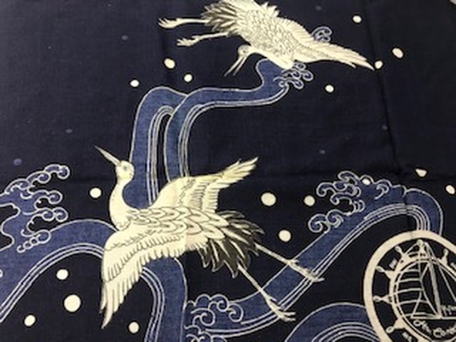 藍型染め 鶴マスク 一般社団法人 服は着る薬