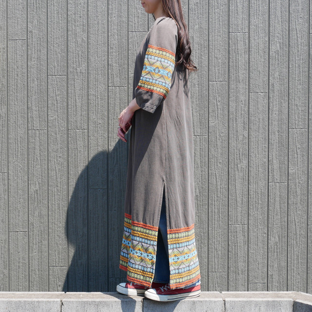 Used 60 S Vintage ワンピース エスニック グアテマラ 刺繍 Racey
