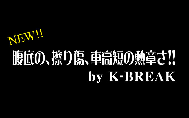 K Break パロディステッカーシリーズ 切文字type No 01 車高を下げてレベル上げ K Break カーパーツ アパレルの通販