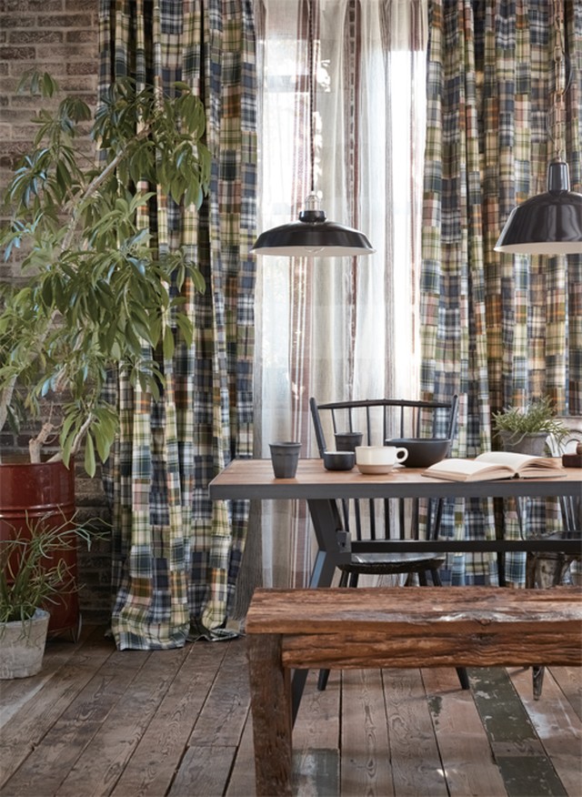 コットン100 パッチワーク カーテン Tartanﾀｰﾀﾝ Gn 新潟市に実店舗があるオーダーカーテンと輸入壁紙のお店l Etoffe レトフ 新潟県新潟市カーテン