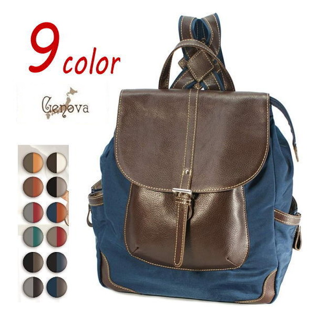 日本製 Genova Imaibag 牛革ｘナイロン 軽量シュリンクヌメ革リュック ゆったり収納 Ir 2 豊岡製 オリジナルバッグ製造販売 日本製 バッグ財布 専門店 レナ ジャパンメイド ショップ