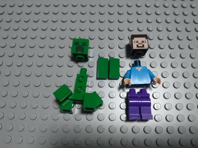 Lego マインクラフト ミニフィグ スティーブ クリーパー 新品開封 未組立品 Buildblicks