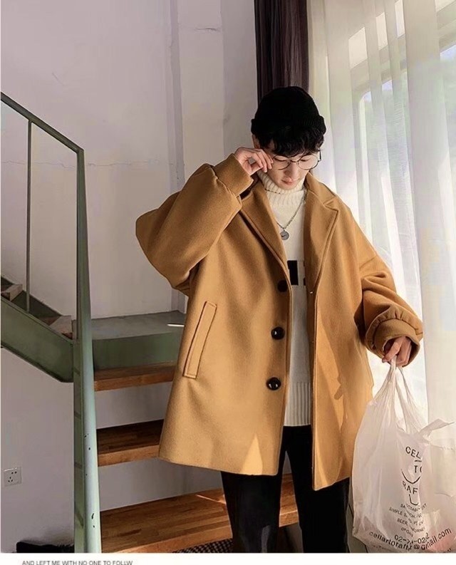 メンズ チェスターコート キャメル オーバーサイズ Ultimate