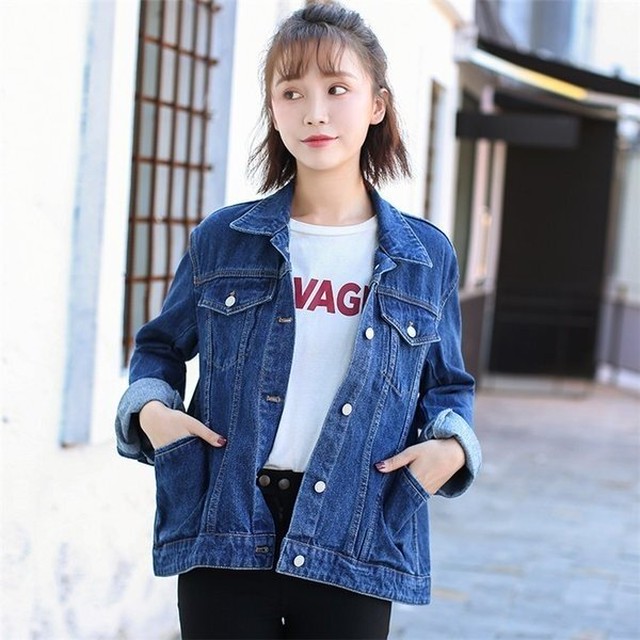 ジャケット デニムジャケット ジージャン 大きいサイズ レディース 5355 Lagy 韓国ファッション レディース メンズ 通販のお店