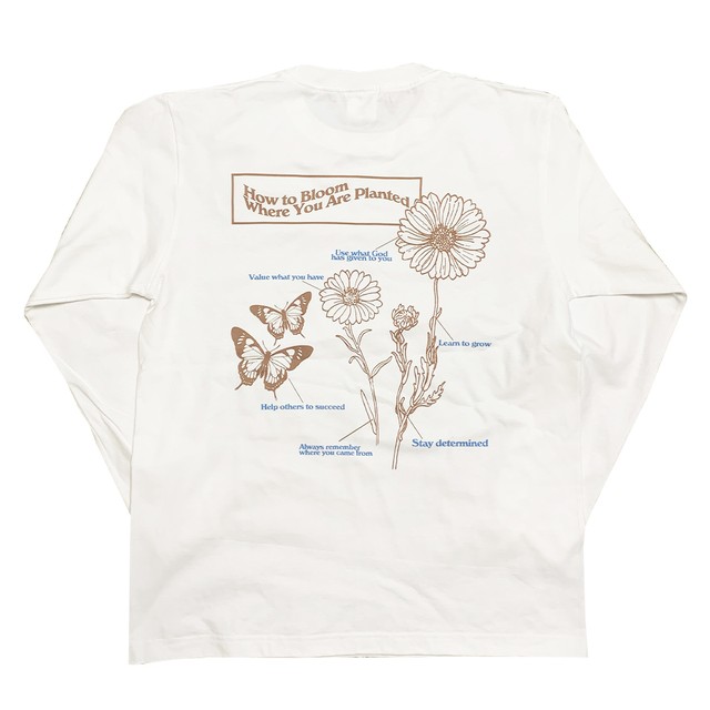 【Cat & Parfum】How to Bloom Where You Are Planted Long Sleeve