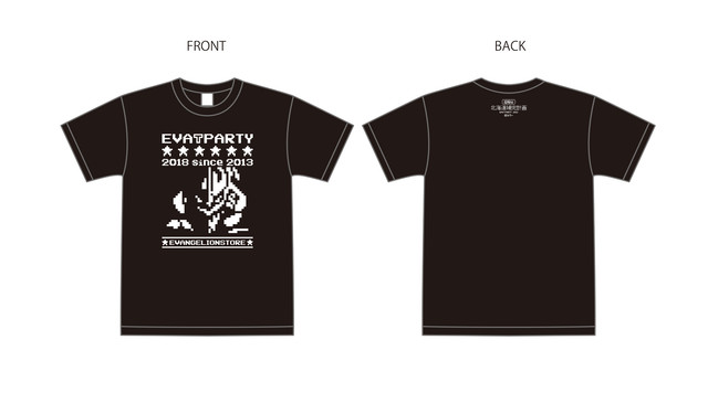 (販売終了) エヴァンゲリオン・CONTROLLERコラボ商品 EVA T PARTY 2018 in SAPPORO 限定 ドットTシャツ -ロゴ-