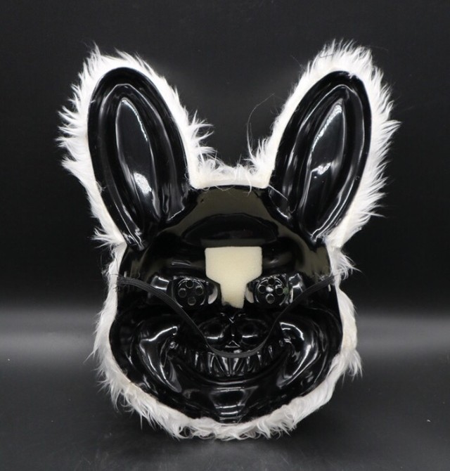 Sale 送料無料 再入荷 即納 ハロウィーン ふわふわ うさぎホラー マスク ハロウィン ぬいぐるみ お面 仮面 コスプレ コスチューム 仮装 変装 衣装 パーティ イベント 文化祭 男女兼用 フリーサイズ メンズ レディース イチゴちゃんショップ