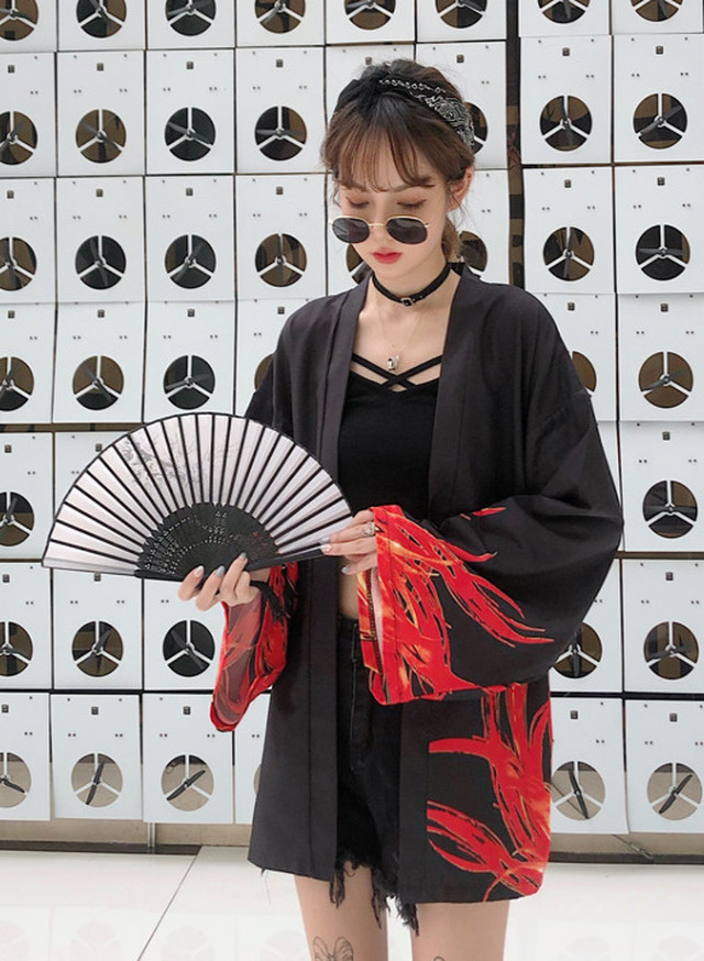 Top Mode ジャケット 和柄 長袖 ゆったり シック ブラック 黒 ホワイト 白 Bitter レディース 個性的 サブカル チャイナ風 パンク サブカル ゴシック 秋冬 着痩せ効果 大人カジュアル かっこいい かわいい Z194 Top Mode Top Mode ジャケット 和柄 長袖 ゆったり シック ブラック 黒 ホワイト 白 Bitter レディース 個性的 サブカル チャイナ風 パンク サブカル ゴシック 秋冬 着痩せ効果 大人カジュアル かっこいい かわいい Z194 Top Mode