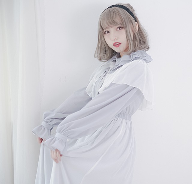 Dolly Delly やわらかシフォンワンピース ワンピース レディース ケープ取り外し可能 レディース ロリータ 春夏 甘ロリ ゴスロリ ロング丈 Loli1127 Luxury Dolly Delly やわらかシフォンワンピース ワンピース レディース ケープ取り外し可能 レディース ロリータ 春夏 甘ロリ ゴスロリ ロング丈 Loli1127 Luxury