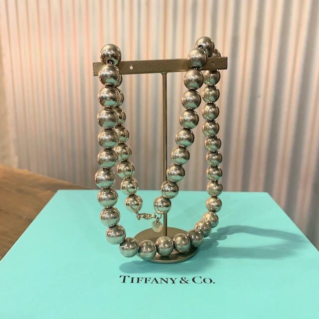 Tiffany Co ティファニー ハードウェア ボール ネックレス スターリングシルバー Number12