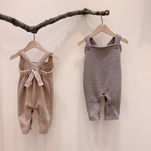 全2色 サロペット パンツ ロンパース オーバーオール ワンピース オールインワン 灰 茶 春 秋 子供 キッズ ベビー服 こども服 男の子 女の子 男児 女児 Na80 Berceau Select Shop ベルソー セレクトショップ キッズ 親子ペアetc
