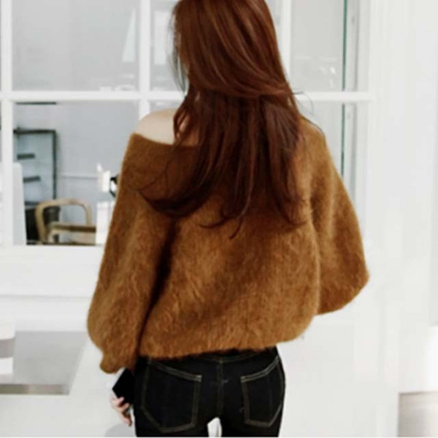 11月中旬発送 ニット セーター オフショルダー オフショル シャギーニット ゆるニット レディース 秋冬 秋 冬 無地 シンプル 新作 W347 Japan Market Shop 只今クリアランスセール開催中 送料無料