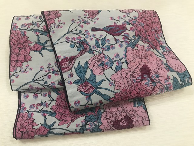 花と鳥の兵児帯 Miki Sakura 花と鳥の兵児帯 Miki Sakura