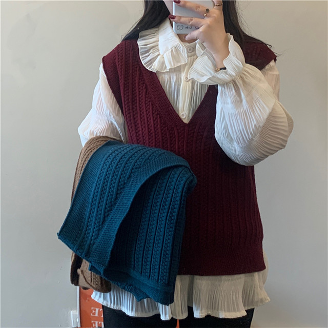 〈リクエストアイテム〉ゆるだぼニットベスト【loose knit vest】