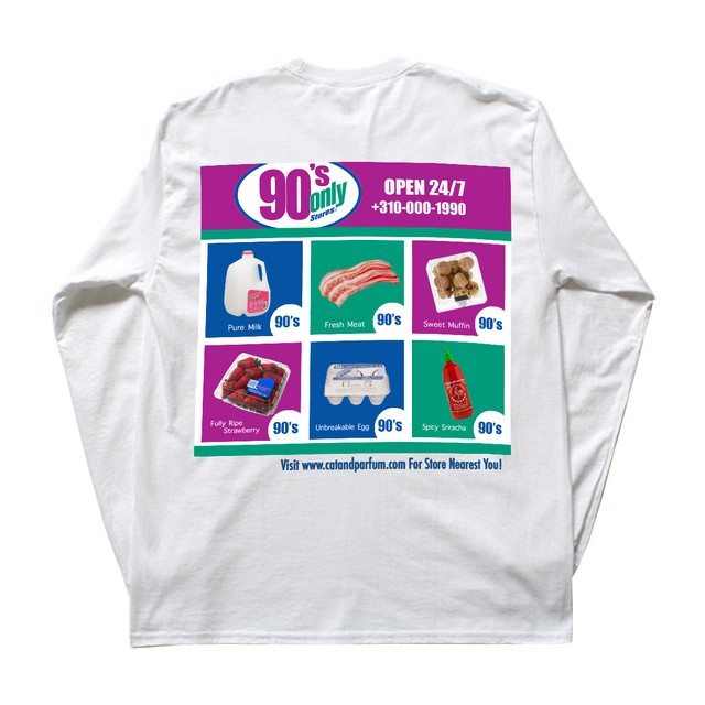 【Cat & Parfum】90's Only Store Graphic Long Sleeve