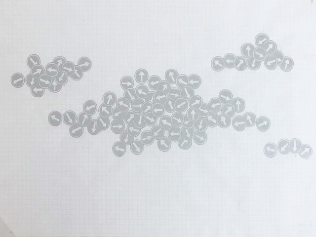 金子未弥 ドローイング作品「map」