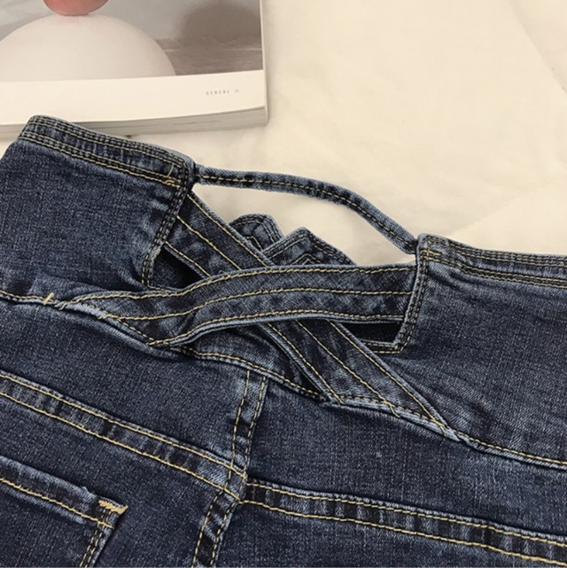 ハイウエストデニム ボトムス レディース デニム パンツ ストレートデニム ストレートパンツ ジーパン ジーンズ バッククロス オシャレ 個性的 カジュアル 大人 トレンド きれいめ 大人 韓国ファッション ハイウエスト おでかけ デート ママ 2154 Sayurio レディース