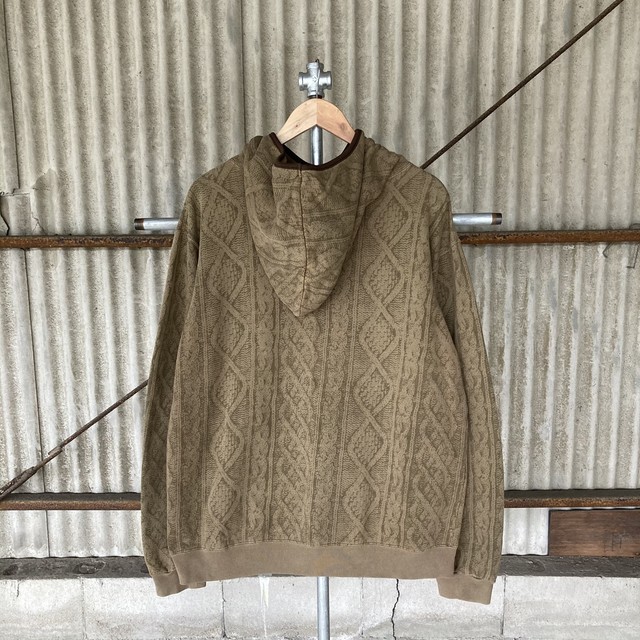 Goodenough グッドイナフ 04年 ケーブルニットデザイン スウェット パーカー Masahero