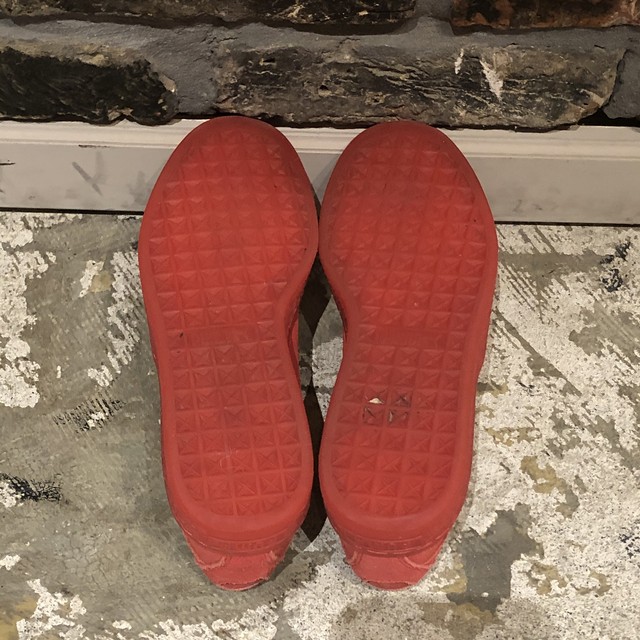 スエード Puma プーマ スエード クラシックスニーカー 赤 高円寺古着 Slat Albatross Vintage