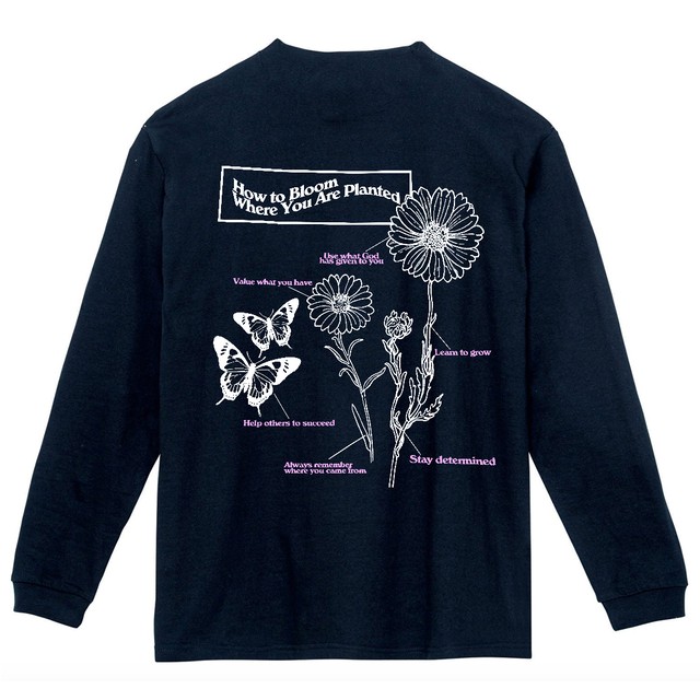 【Cat & Parfum】How to Bloom Where You Are Planted Long Sleeve