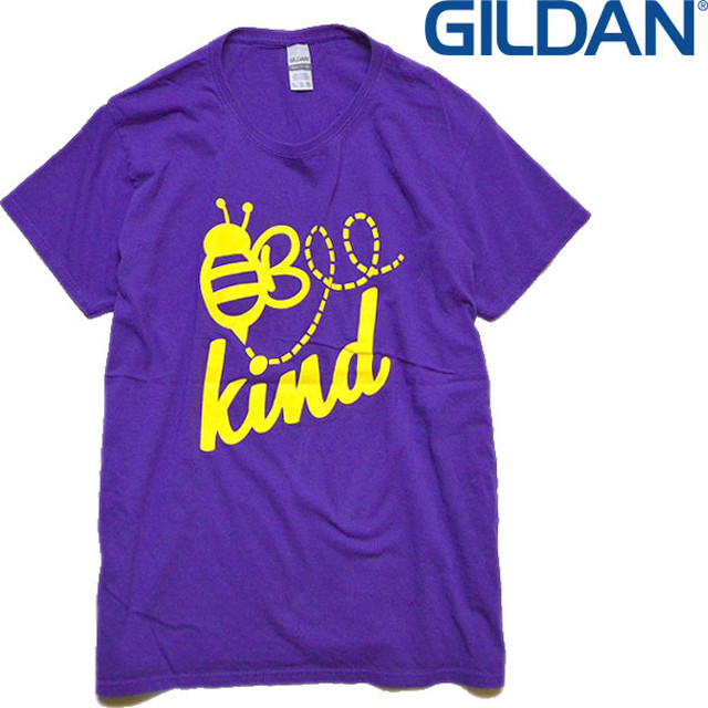 1点物 ギルダンgildan紫bee Kindプリントtシャツusa古着メンズレディースokアメカジ90sストリート スポーツmixハチ動物アニマル丸首 古着屋カチカチ 東京都北区 Jr王子駅前で実店舗展開中 通販もok Tokyo Japan