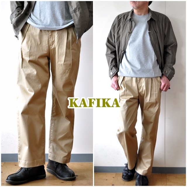 カフィカ ｋａｆｉｋａ メンズ パンツ チノパンツ パンツ ワイドパンツ