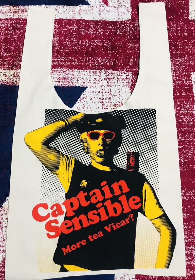 Captain Sensible More Tea Vicar 特大コラボマルシェバッグ キャプテンセンシブル ダムド More Tea Vicar