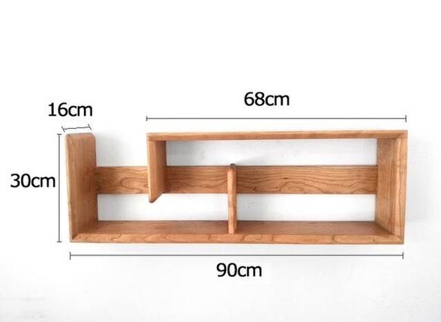 受注生産 職人手作り 壁掛けラック ウォールシェルフ ウォールナット 壁面収納 家具 木目 無垢材 エコ Lr 970 Lr Furniture