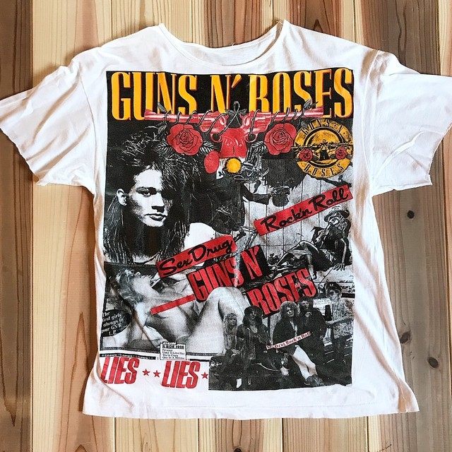 Guns N Roses ガンズアンドローゼス カットオフtシャツ ブートレグ Used Light Cave