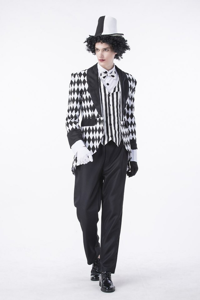 A 080 ピエロ サーカス マジシャン 制服 男性用 Sm 衣装 コスチューム ハロウィン ハロウィーン 大人 メンズ 仮装 クラブ 余興 Halloween パーティー ハロウィン コスプレ イベント 送料無料 ｄ 61 Coacosplay