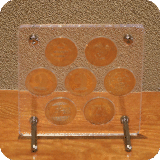 記念メダル蛍光収納ケース ７穴 オリジナル記念メダルｓｈｏｐ