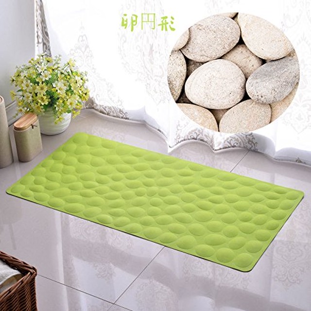 お風呂マット 浴槽用 すべり止めマット 人間工学設計 お尻が痛く無い 転倒防止 介護用 40x80cm グリーン Sairyo1