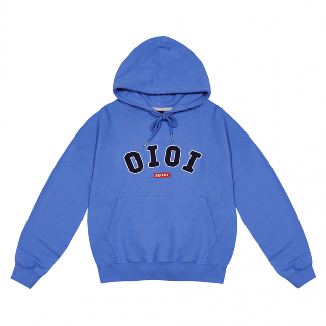 5252 By Oioi 19 Signature Hoodie Blue 正規品 韓国 ブランド パーカー フーディー Bonz 韓国ブランド 代行