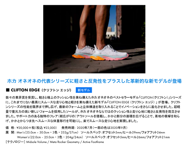 50 Off New Hoka One One ホカオネオネ ウィメンズ Clifton Edge クリフトンエッジ Moep ムーンライトオーシャン イブニングプライムローズ トレイルフェストランニングカンパニー