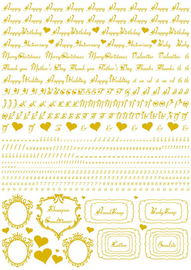 ハートアルファベット フレーム転写紙 ａ３ ポーセリンアート転写紙販売 Berry Clover ベリークローバー