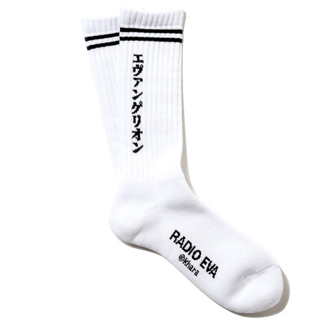 RADIO EVA 709 EVANGELION SOCKS WHITE / EVANGELION エヴァンゲリオン