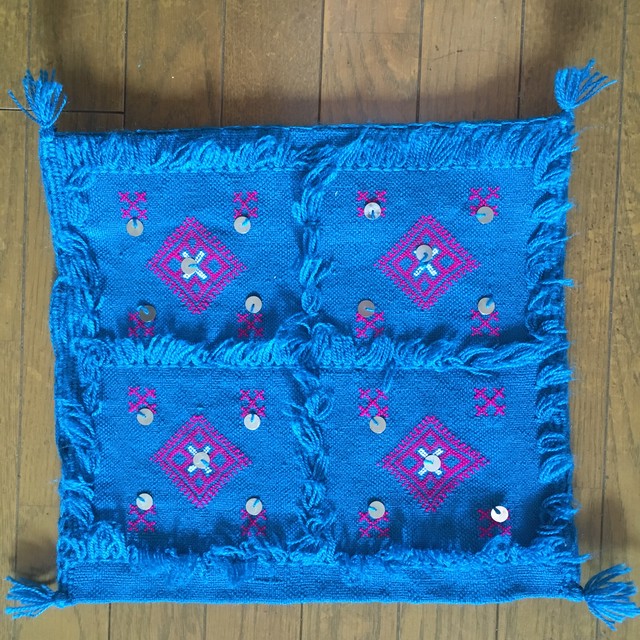 モロッコ雑貨 モロッコ クッションカバー モロッカン かわいい エキゾチック エキゾティック アラビアン エスニック インテリア雑貨 インテリア ブルー 青 モロッコ雑貨 モロッコ バザール Morocco Bazar Base ベース