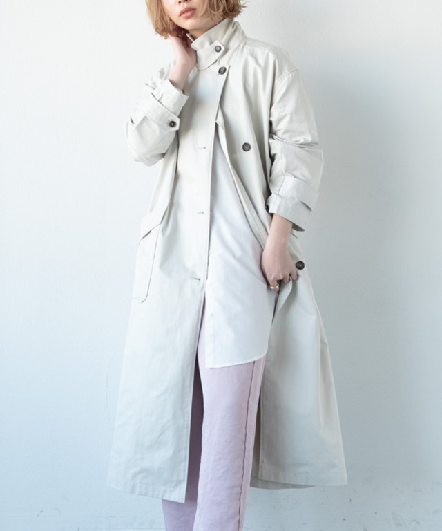 スタンドカラートレンチコート Nat Aunt Marie S