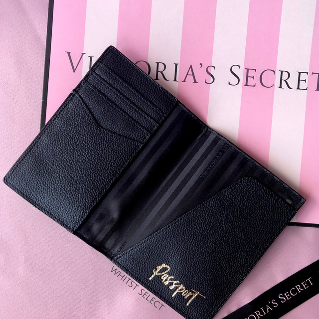 パスポートケース パスポートケース ブラックハート Victoria S Secret ヴィクトリアシークレット Whitst Select